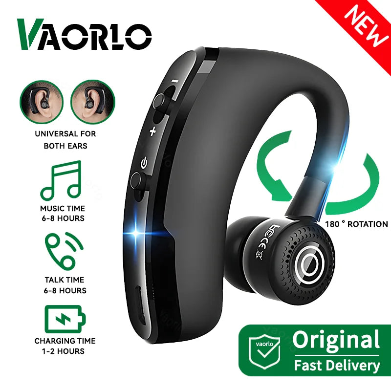 NEW V9 Bluetooth Earphone Long Standby Business Headphone HD Call Bluetooth Wireless Earbuds With MIC For iphone samsung Huawei Oasis Select