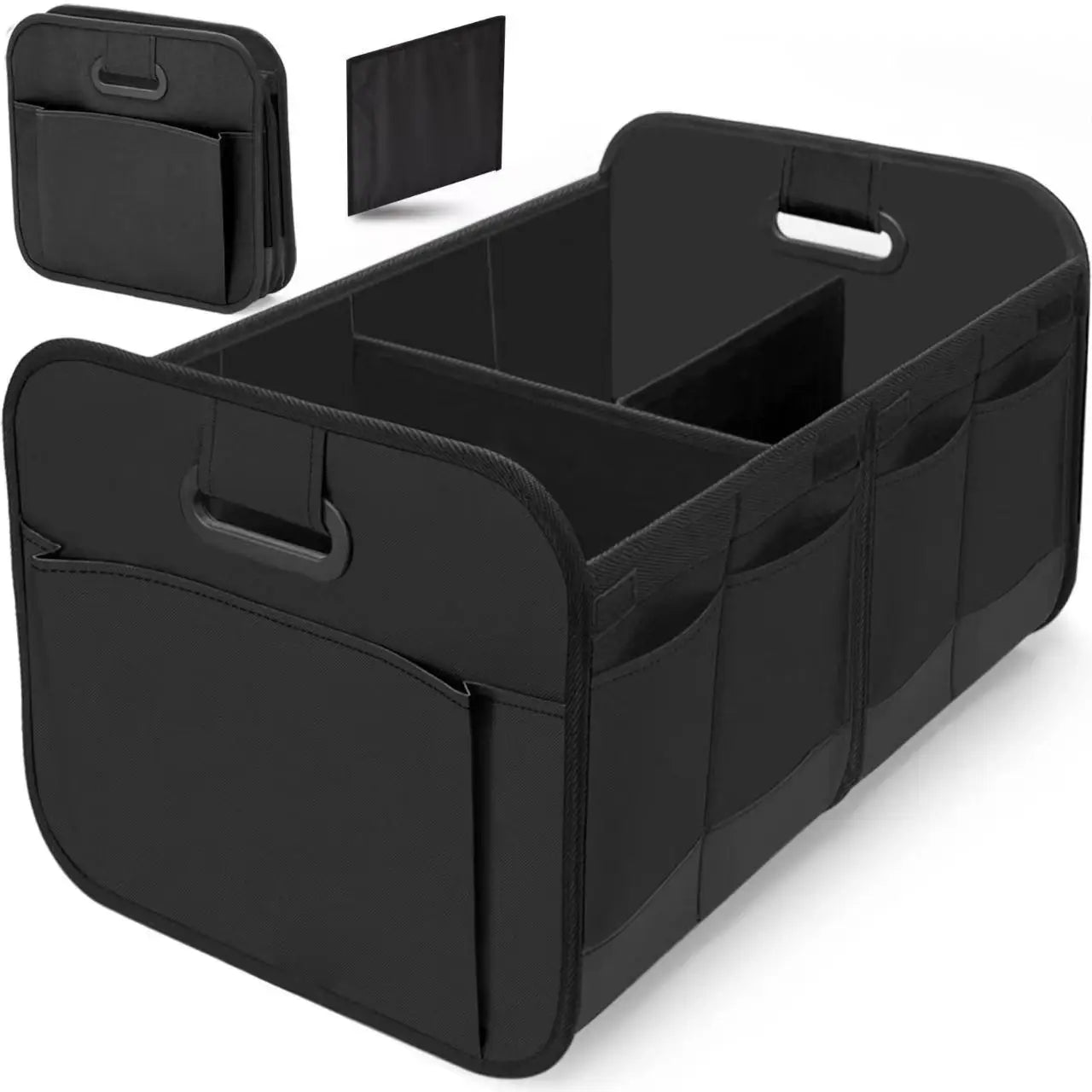 Car Storage Box, Trunk Storage Box, Oxford Cloth Storage Box, Large Capacity, Foldable Oasis Select black