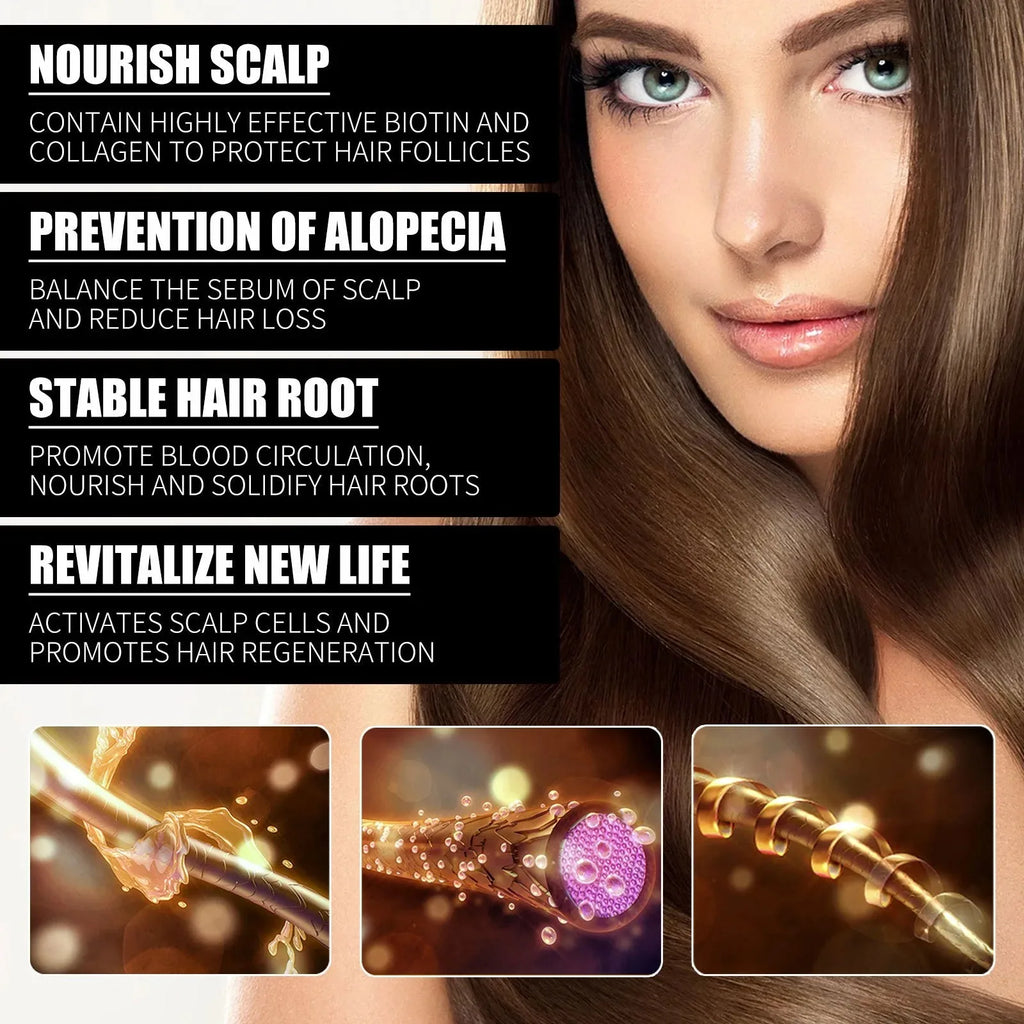 Collagen B7 Vitamin Hair Growth Essential Oil Prevent Hair Loss And Nourish With Essential Oil Scalp Treatment Set For Men Women Oasis Select
