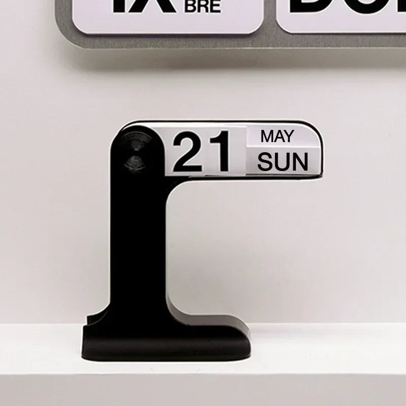 Ins Creative Flippable Calendar Rotatable Desk Calendar Art Crafts Ornaments Home Decoration Accessories for Livingroom Office Oasis Select