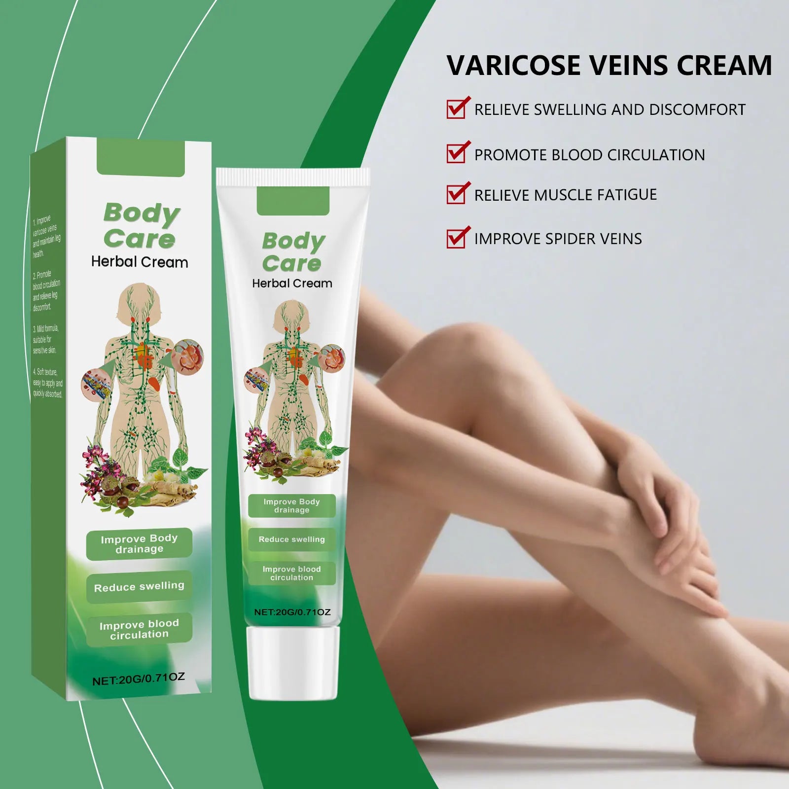 Herbal Leg Care Cream – Moisturizing & Nourishing Body Balm Leg Care Cream Oasis Select