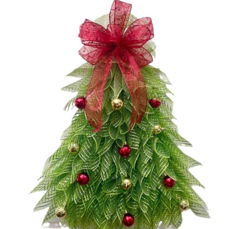 Christmas Tree Wreath Simulation Christmas Wreath Door Decoration Door Hanging Home Holiday Garden Decoration Props Oasis Select