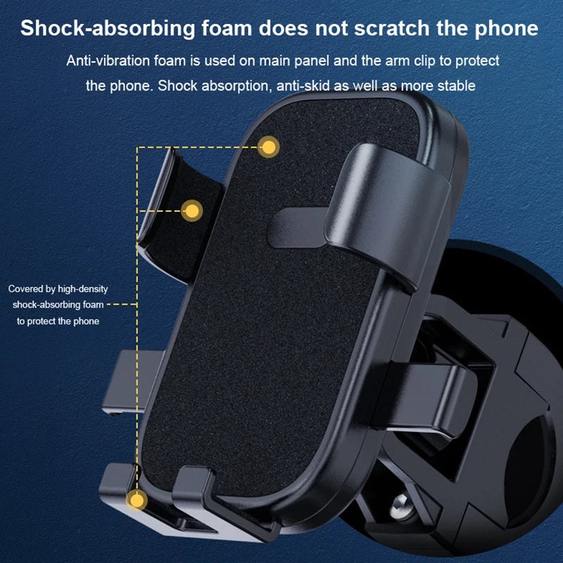 Anti-slip Phone Mount 360° Rotatable Adjustable Bike Phone Mount for Outdoor Cycling, Mountain Bike Accessories Oasis Select