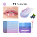 Nourishing Lip Mask Hydrating Dry Cracked Lips Skin Care Makeup Overnight Dual-Color Lip Balm for Reduce Lip Lines Cosmetics Oasis Select 1 Blueberry