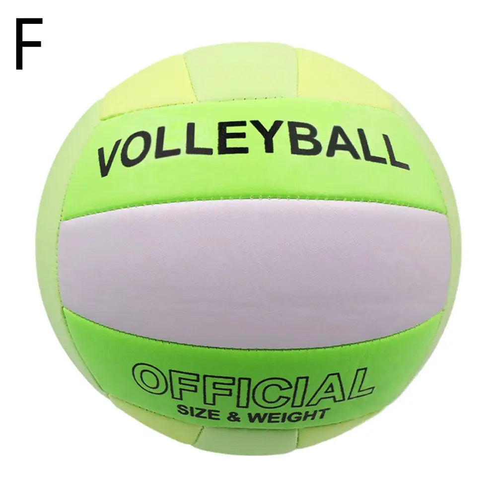 Official Size 5 Volleyball, Soft Indoor Outdoor Volleyball For Game Gym Training Beach Play Volleyballs For Beginner Teenager Oasis Select Gray turquoise