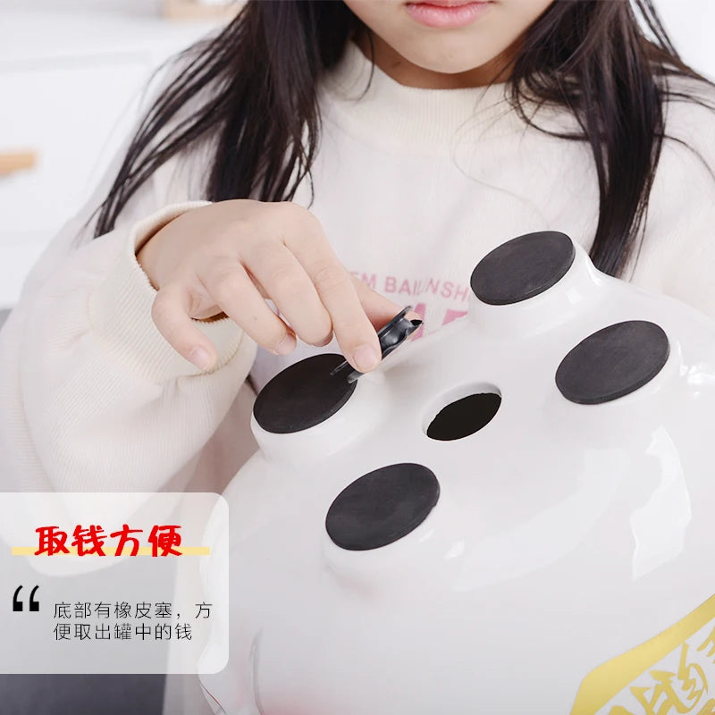 Home Big Money Box Piggy Banks Children Coin Piggy Bank Molds Cute Box Money Boxes Mistery Coin Jar Atm Spaarpot Children Gifts Oasis Select