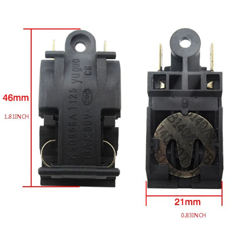 1 Piece DIY Accessories 10-13A/16A Switch Electric Kettle Thermostat Switch Steam Medium Kitchen Parts Oasis Select
