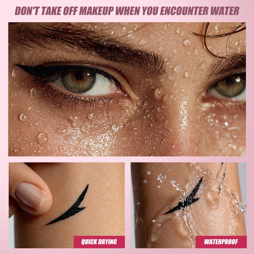QIC 2-in-1 Stamp & Liquid Eyeliner – Waterproof, Quick Dry