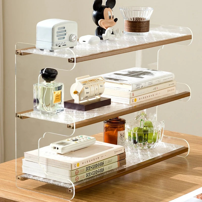 Desktop bookshelf, desktop shelf, desk storage rack, dormitory desk, study table, multi-layer shelf, multi-layer shelf Oasis Select