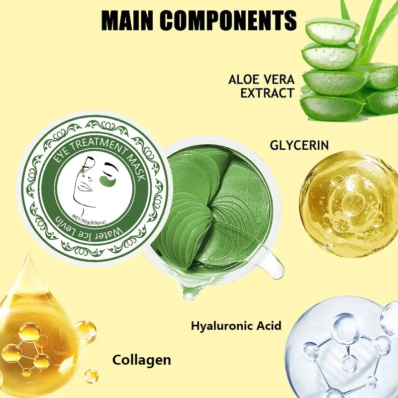 Eye Repair Mask – Dark Circles, Puffy Eyes & Wrinkles | 60 Pcs Under Eye Mask Oasis Select