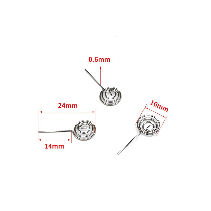 5PCS AAA Battery NIckel Wire Spring AA Battery Negative And Positive Coils Spring Contact Plate DIY Accessories Oasis Select A1 AA