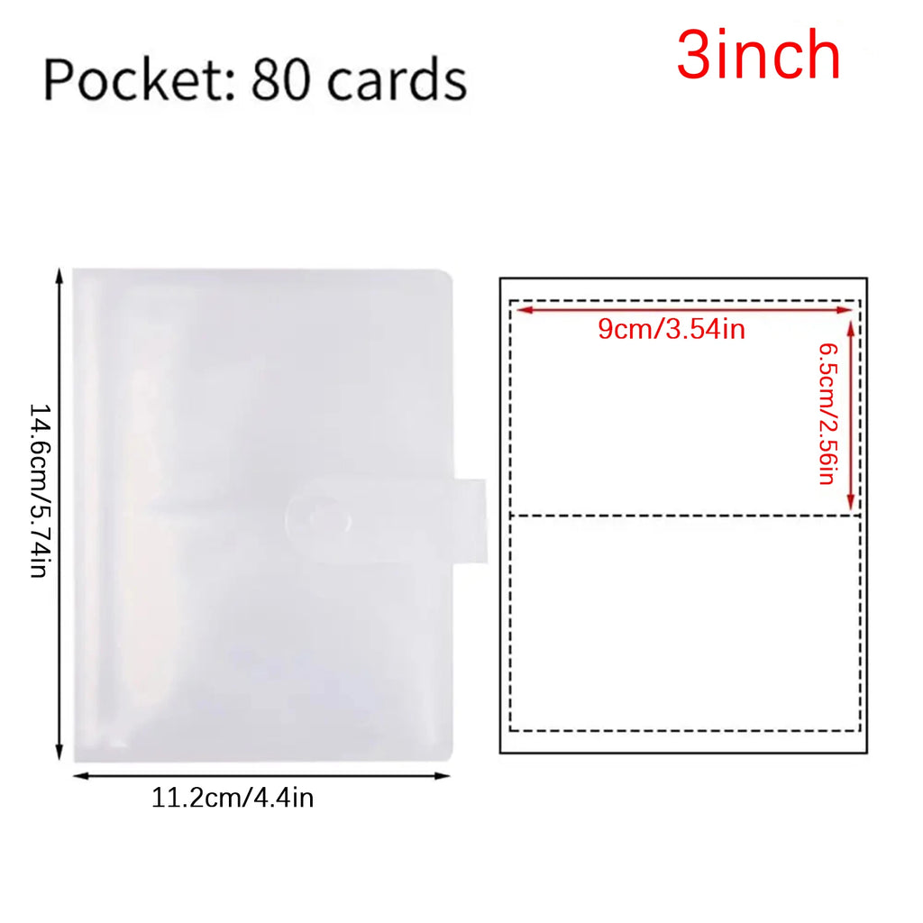 Photo album with 80/160 slots, Polaroid card holder, 3-7 inch jewelry storage card holder, idol star photo collection. Oasis Select 3 Inch-80 Cards