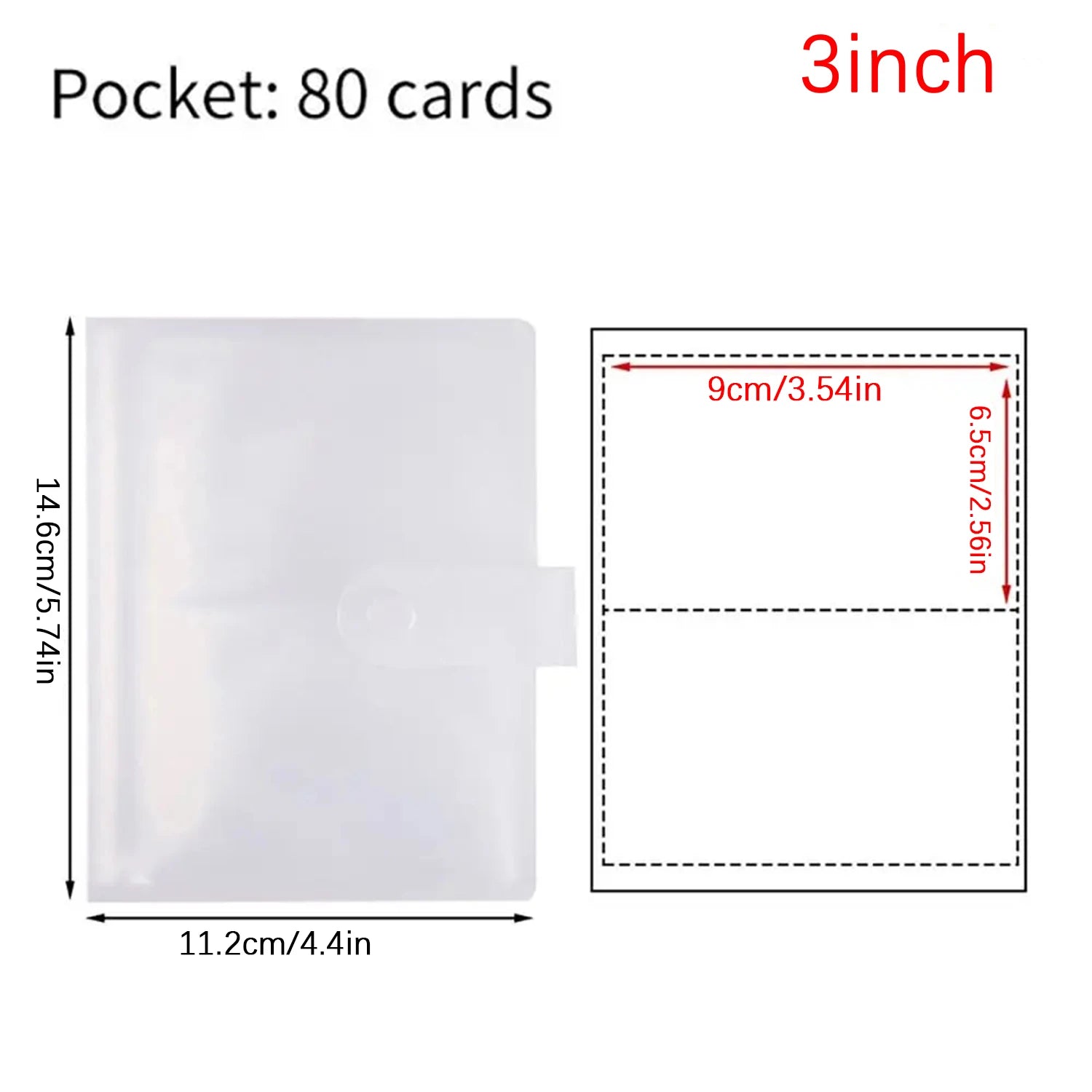 Photo album with 80/160 slots, Polaroid card holder, 3-7 inch jewelry storage card holder, idol star photo collection. Oasis Select 3 Inch-80 Cards