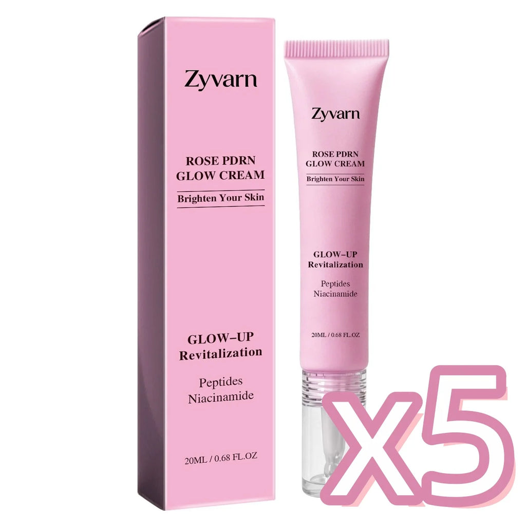 Pure Rose PDRN Glow Boost Cream Rejuvenating Long-lasting Hydration for Natural Radiant Skin Nicotinamide & Peptide Facial Cream Oasis Select 20g Boxed x 5