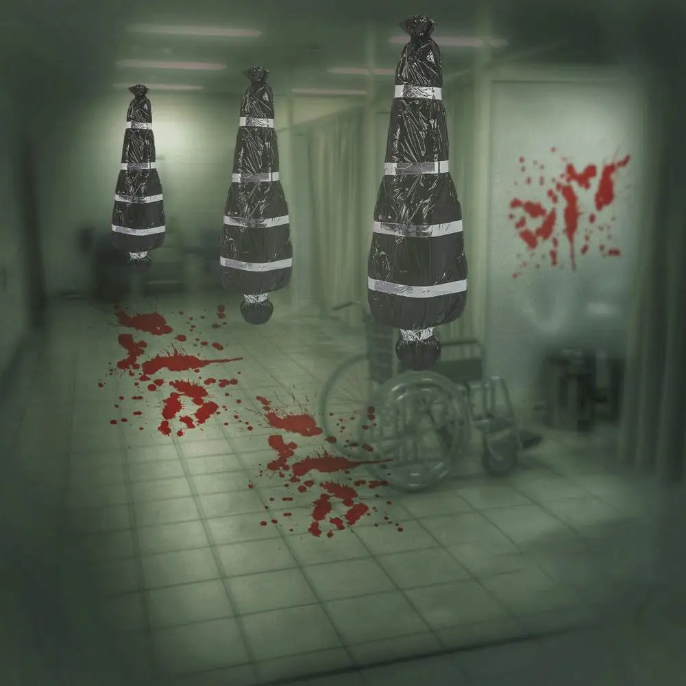 Halloween Dead Victims Props Outdoor Horror Fake Bloody Corpses Haunted House Hanging Decorations Halloween Horror Decorations Oasis Select