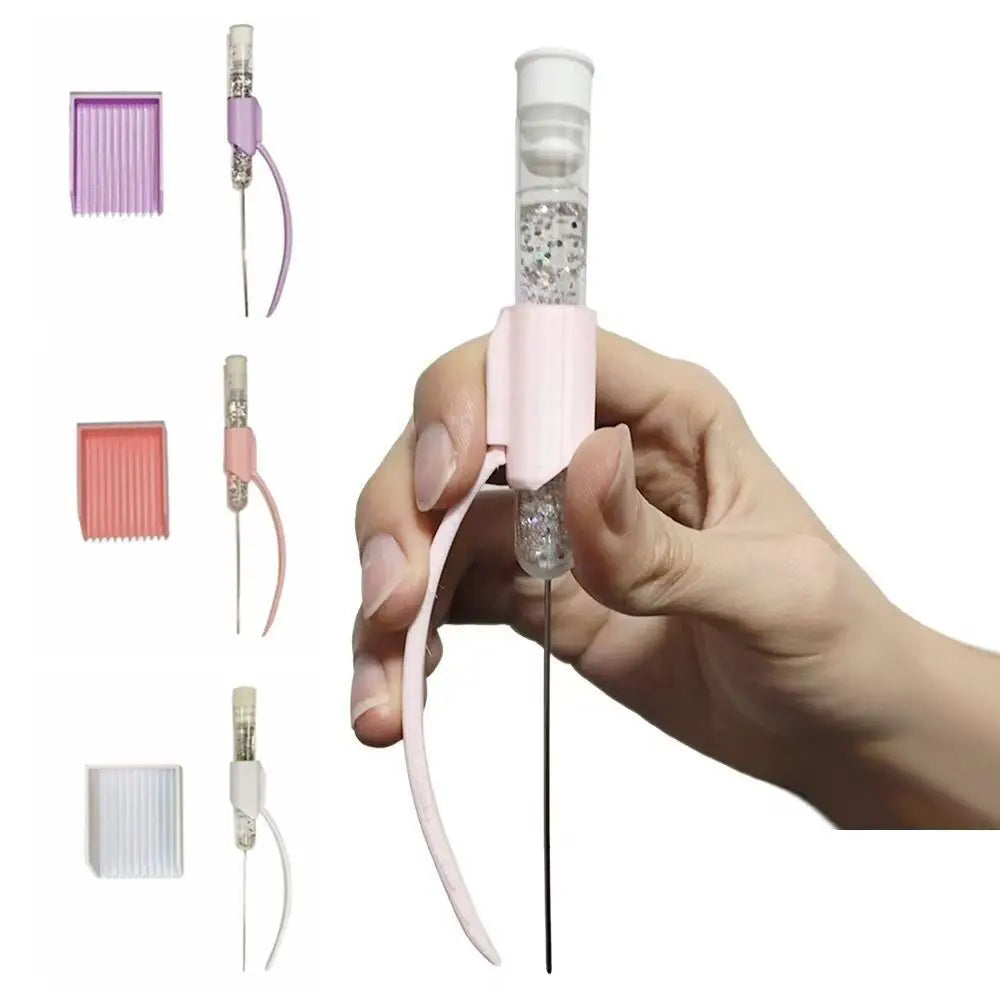 New PP 2.6mm Diamond Painting Tweezers Handmade Stainless Steel Beading Tweezers Set DIY Handmade Beads Gift Oasis Select