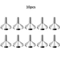 5/10Pcs Stainless Steel Mini Funnel Kitchen Oil Liquid Funnel with Detachable Filter Wide Mouth Funnel for Canning Kitchen Tool Oasis Select 10pcs