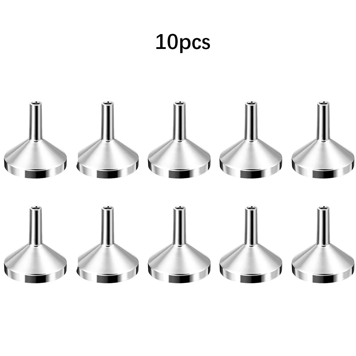5/10Pcs Stainless Steel Mini Funnel Kitchen Oil Liquid Funnel with Detachable Filter Wide Mouth Funnel for Canning Kitchen Tool Oasis Select 10pcs
