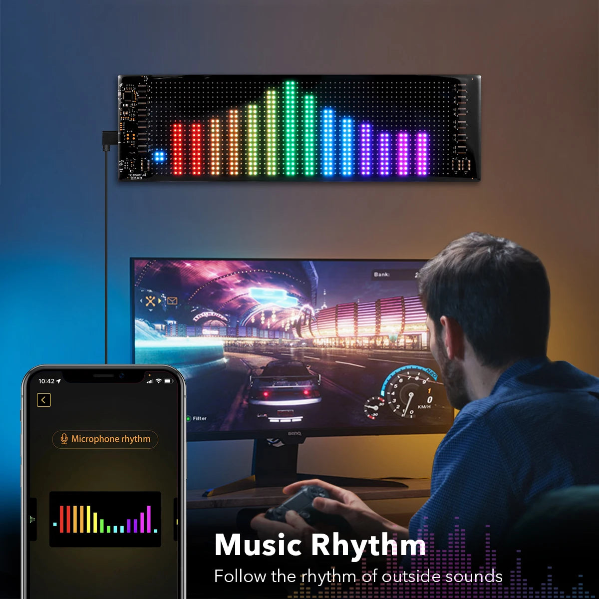 1/2pcs RGB LED Matrix Pixel Panel USB 5V Flexible Car Evil Eye Sign App Programmable Addressable Graffiti Scrolling Logo Light Oasis Select