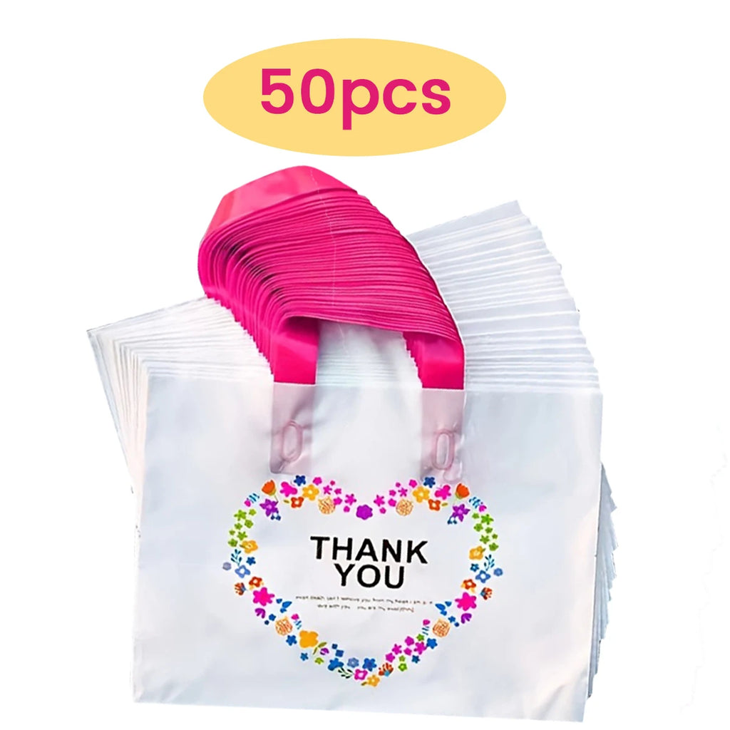 50/20pcs Gift Tote Bags - Reusable, Christmas Halloween, Store Retail, Clothes, Gifts, Shopping, Boutique, Cosmetics Oasis Select 30x20cm 50pcs Other