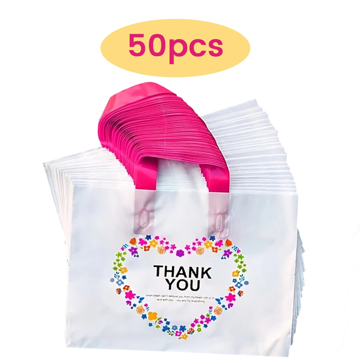 50/20pcs Gift Tote Bags - Reusable, Christmas Halloween, Store Retail, Clothes, Gifts, Shopping, Boutique, Cosmetics Oasis Select 30x20cm 50pcs Other