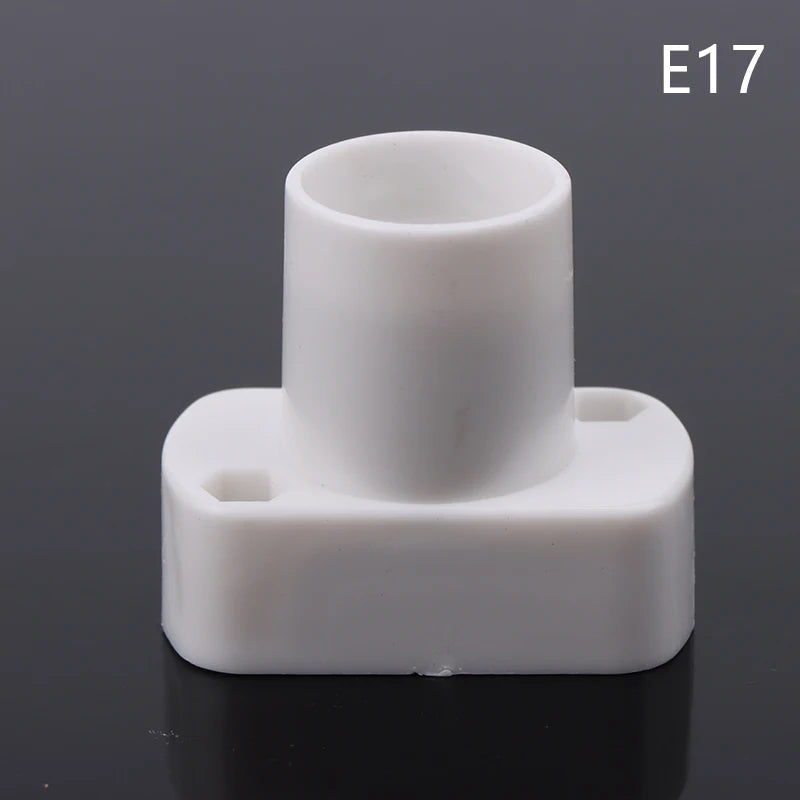 1pcs E12 E14 E17 Mini Screw Lamp Base Supporto Lamp Holder Light Bulb Socket Holder Adapter Oasis Select E17