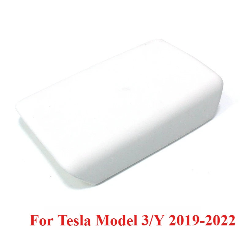 Waterproof Stain Resistant For Tesla Model Y Juniper Model 3 Highland Center Console Cover Non Slip Armrest Protector Interior Oasis Select WHITE B