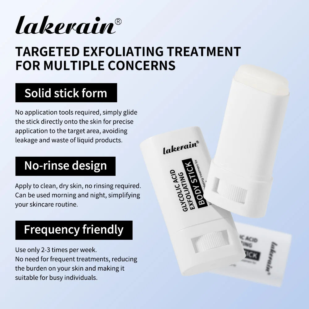 Glycolic Acid Exfoliating Body Stick Smooth Soften Rough Bumpy Skin Deep Hydration Even Delicate Skin Tone Exfoliating Stick Oasis Select
