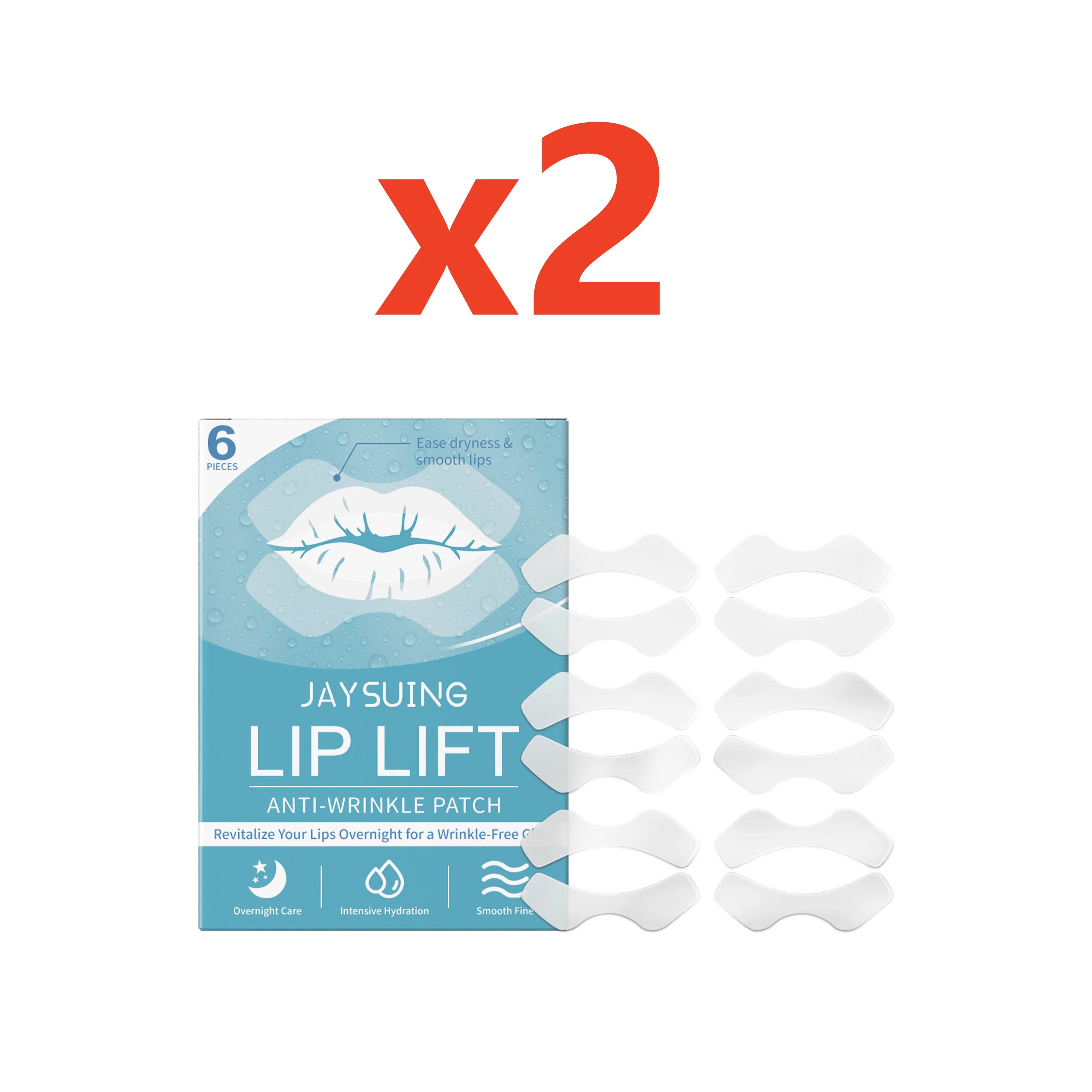 Jaysuing Anti-Wrinkle Lip Patches – Firm, Smooth & Hydrate Lip Wrinkle Patches Oasis Select 2x6pcs