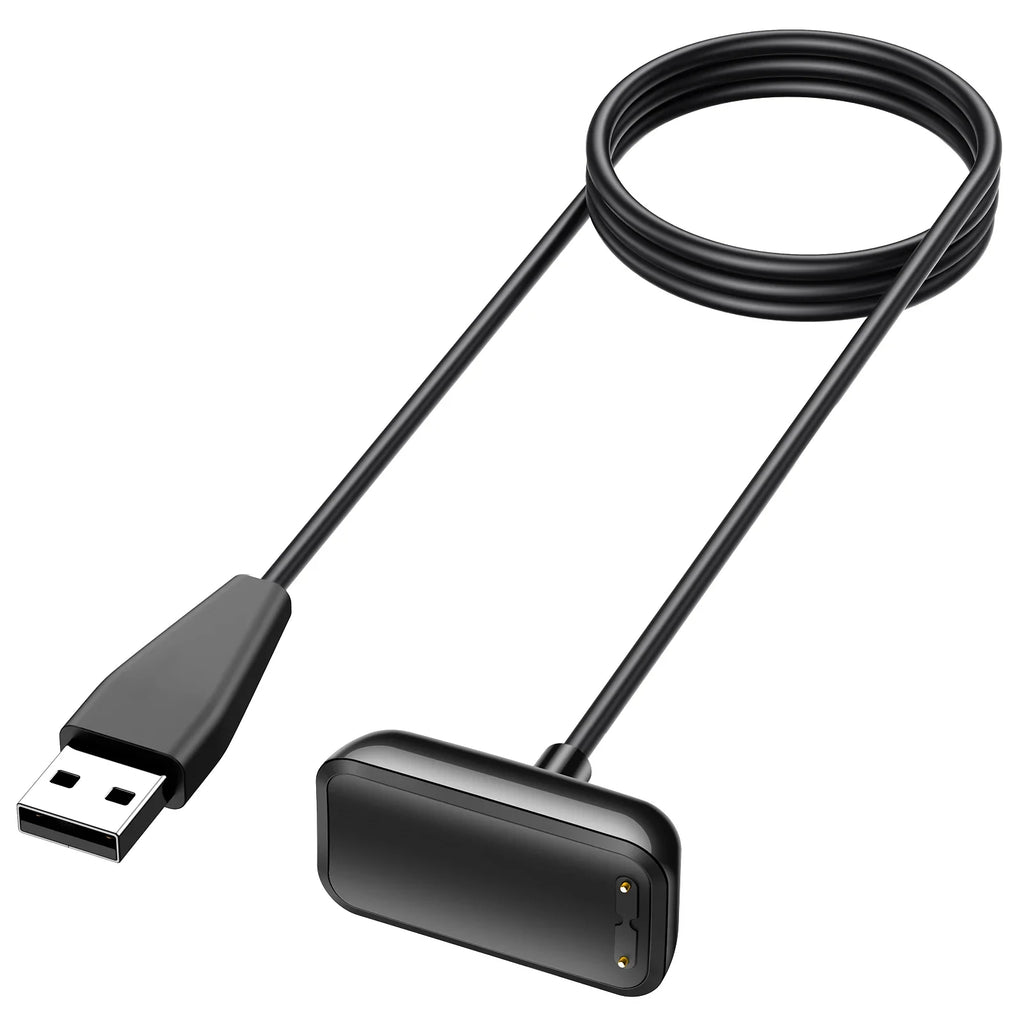 USB-C Magnetic Charger for Fitbit Charge 5, Charge 6 & Luxe Smartwatch Charger Oasis Select Black