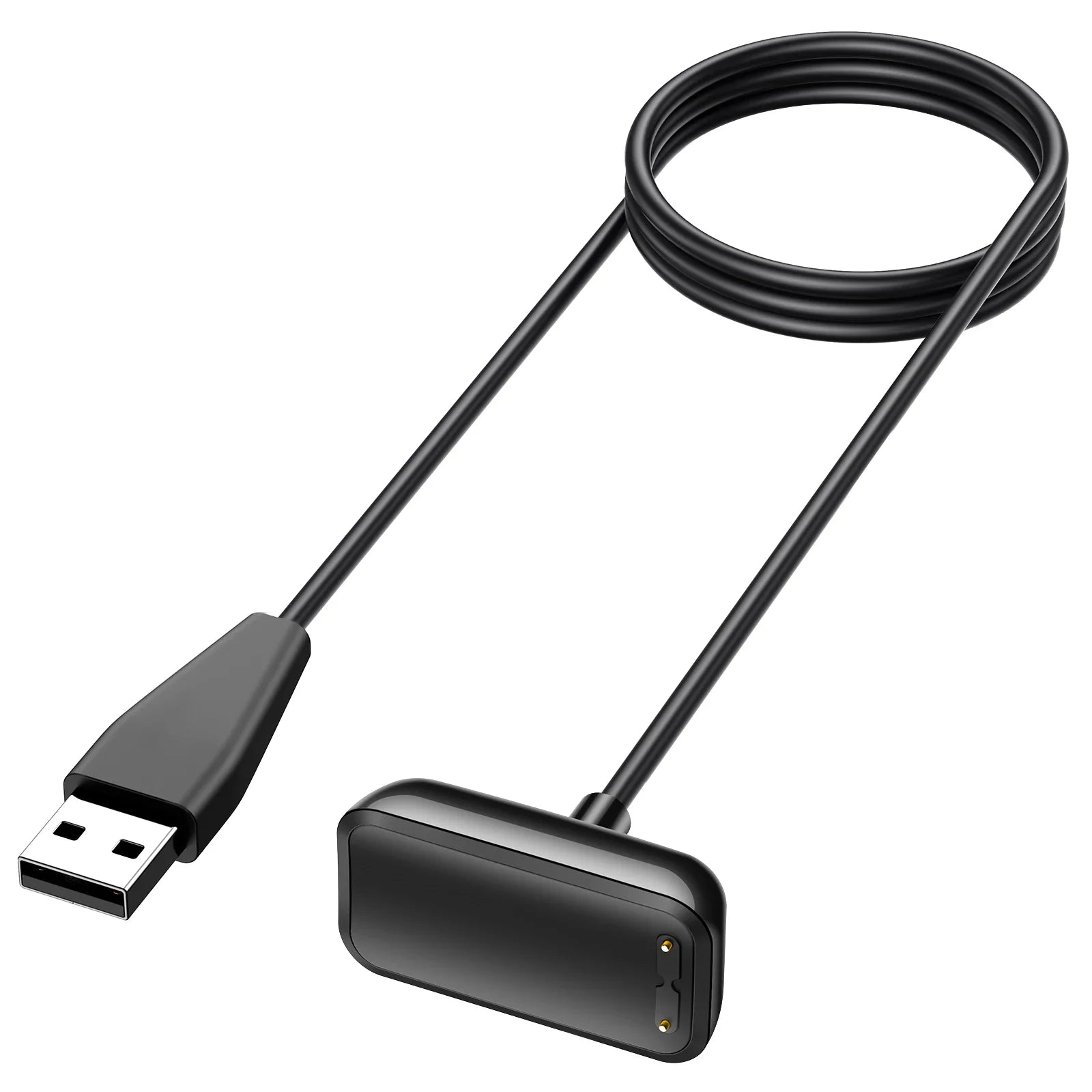 USB-C Magnetic Charger for Fitbit Charge 5, Charge 6 & Luxe Smartwatch Charger Oasis Select Black