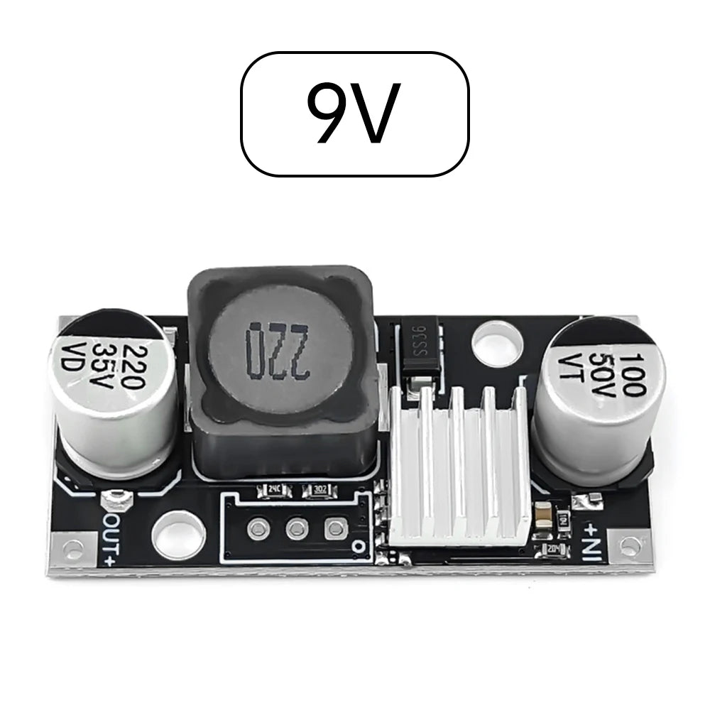 DC6-40V to 3.3V/5V/9V/12V/24V DC-DC Buck Converter Adjustable Step Down Power Supply Module Stabilized Power Supply Module 3A Oasis Select 9V