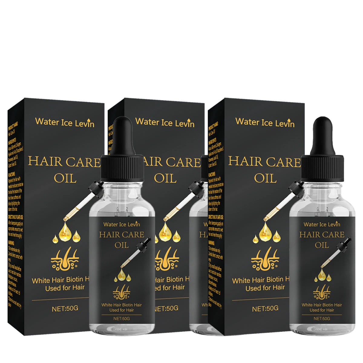 Biotin Hair Oil – Rosemary, Castor Oil & Collagen for Shine Hair Treatment Oil Oasis Select Dark Grey 30ml