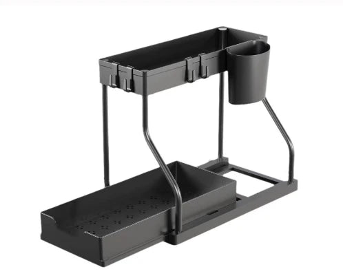 1PC Kitchen acceesories Bathroom accessories Storage organizer Under sink organizer Pull Out Shelf Spice rack organizer Oasis Select L 2-tier