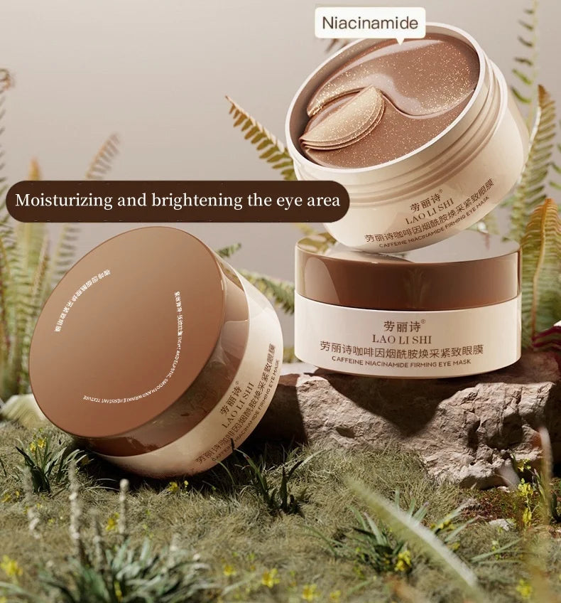 Caffeine & Nicotinamide Eye Masks 60 Pack – Firming & Hydrating Eye Mask Patches Oasis Select
