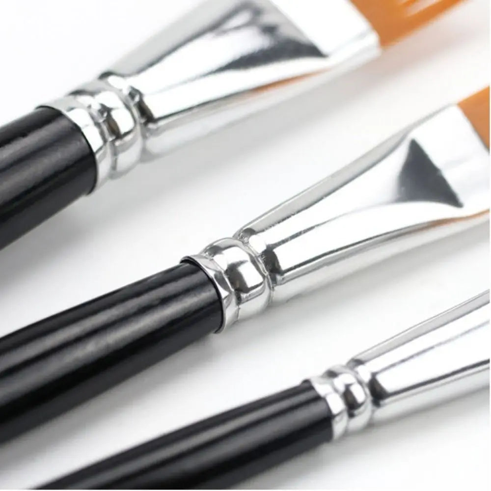4Pcs Nylon Bristles Watercolor Brush Set Short Handle Multi-toothed comb Texture Brushes Flat Comb Wood Handle Grainer Brush Set Oasis Select