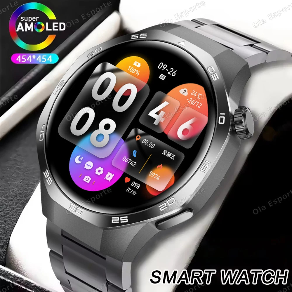 Ola Esporte Men's Smartwatch – Bluetooth Call, ECG & AMOLED