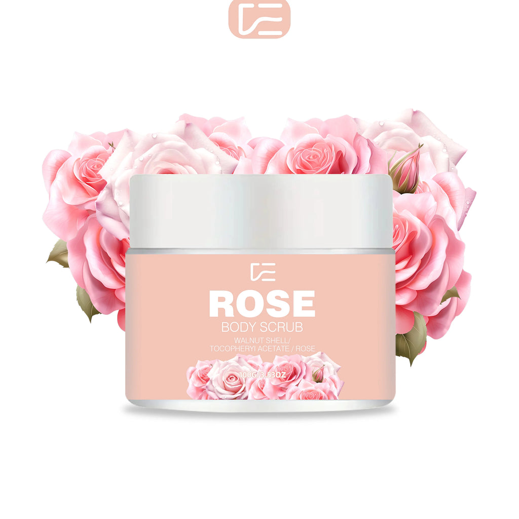 veérenae Rose & Walnut Body Scrub – All Skin Types