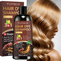 YUITIKUE 3-in-1 Light Brown Hair Dye Shampoo – Cover Gray Hair