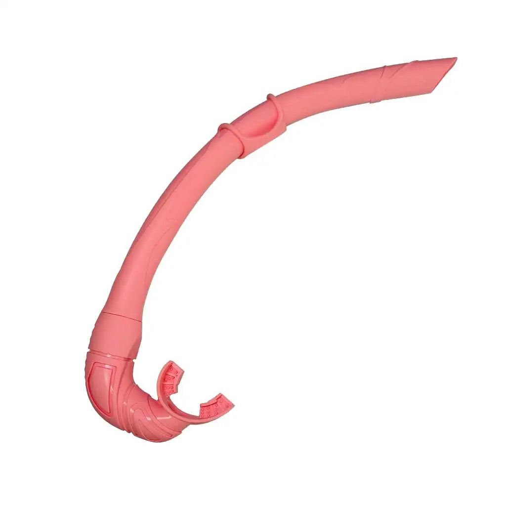 Roll Up Silicone Snorkel Swimming Swim Snorkel with Hanging Buckle Comfortable Breathing Tube for Snorkeling Oasis Select Pink No clip