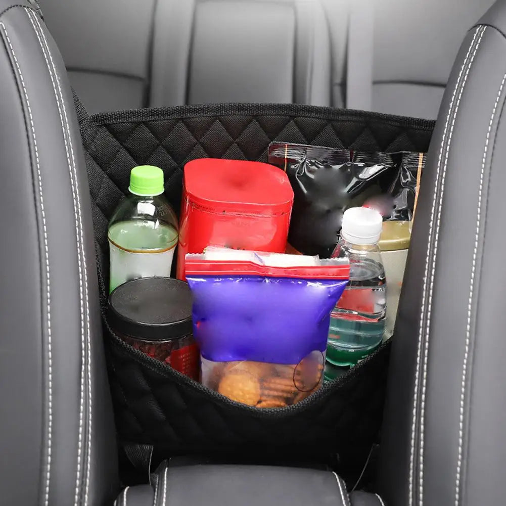 PU Leather Car Seat Organizer – Between Seat Storage Bag Car Seat Organizer Oasis Select