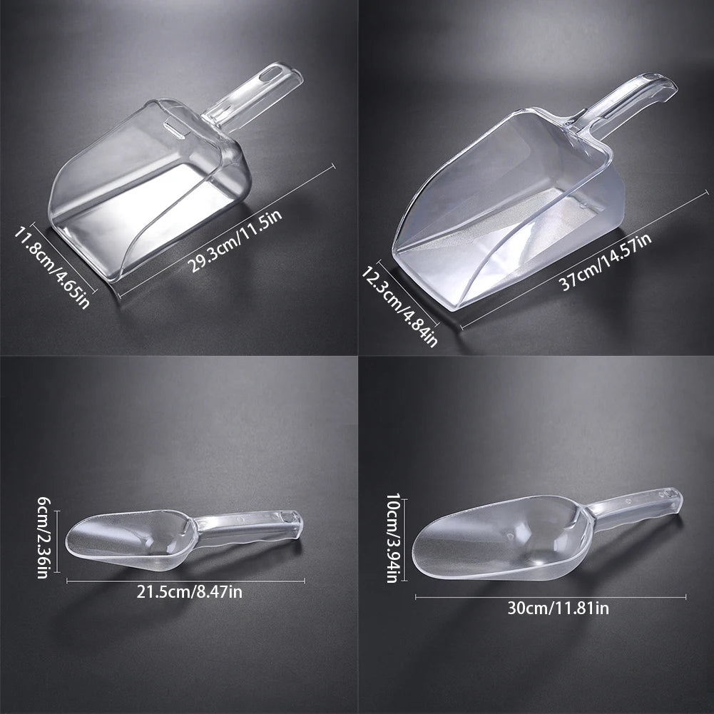 Clear PC Ice Scoop – BPA-Free Polycarbonate Food Shovel