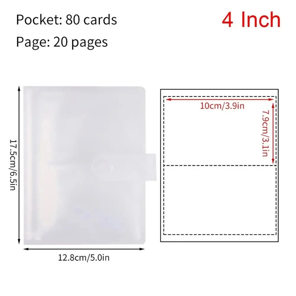 Photo album with 80/160 slots, Polaroid card holder, 3-7 inch jewelry storage card holder, idol star photo collection. Oasis Select 4 Inch-80 Cards