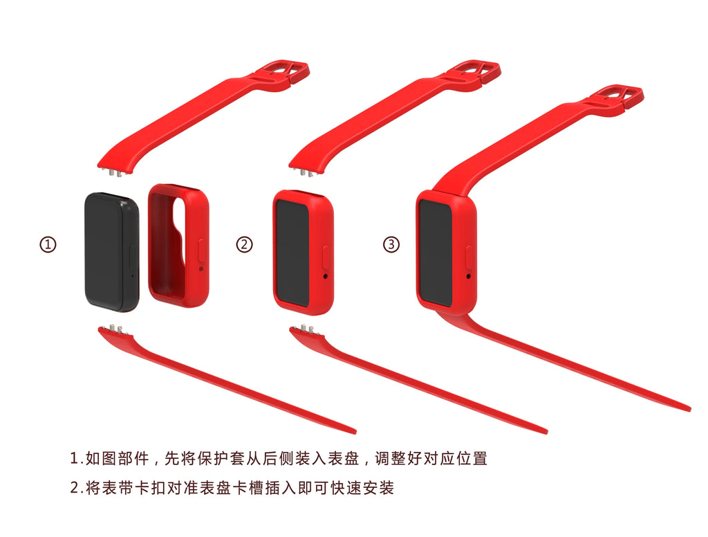 Silicone Strap & Case for Samsung Galaxy Fit 3 SM-R390 Smartwatch Band & Case Oasis Select