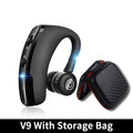 NEW V8 Bluetooth Earphone Wireless Stereo HD Headphones V9 Bluetooth Hands In Car Kit With Mic For iPhone Samsung Huawei Phone Oasis Select V9 With Bag