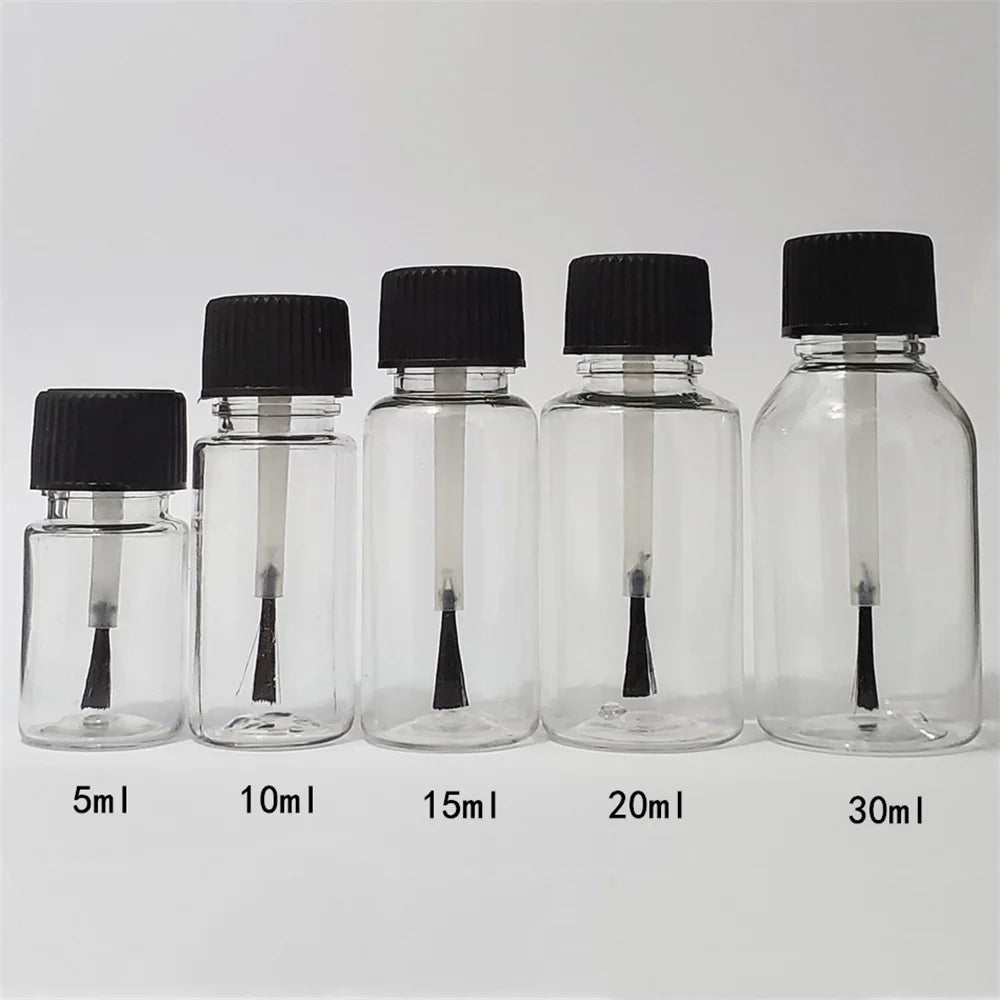 Refillable Nail Polish Bottles with Brush Cap | DIY Craft Jars