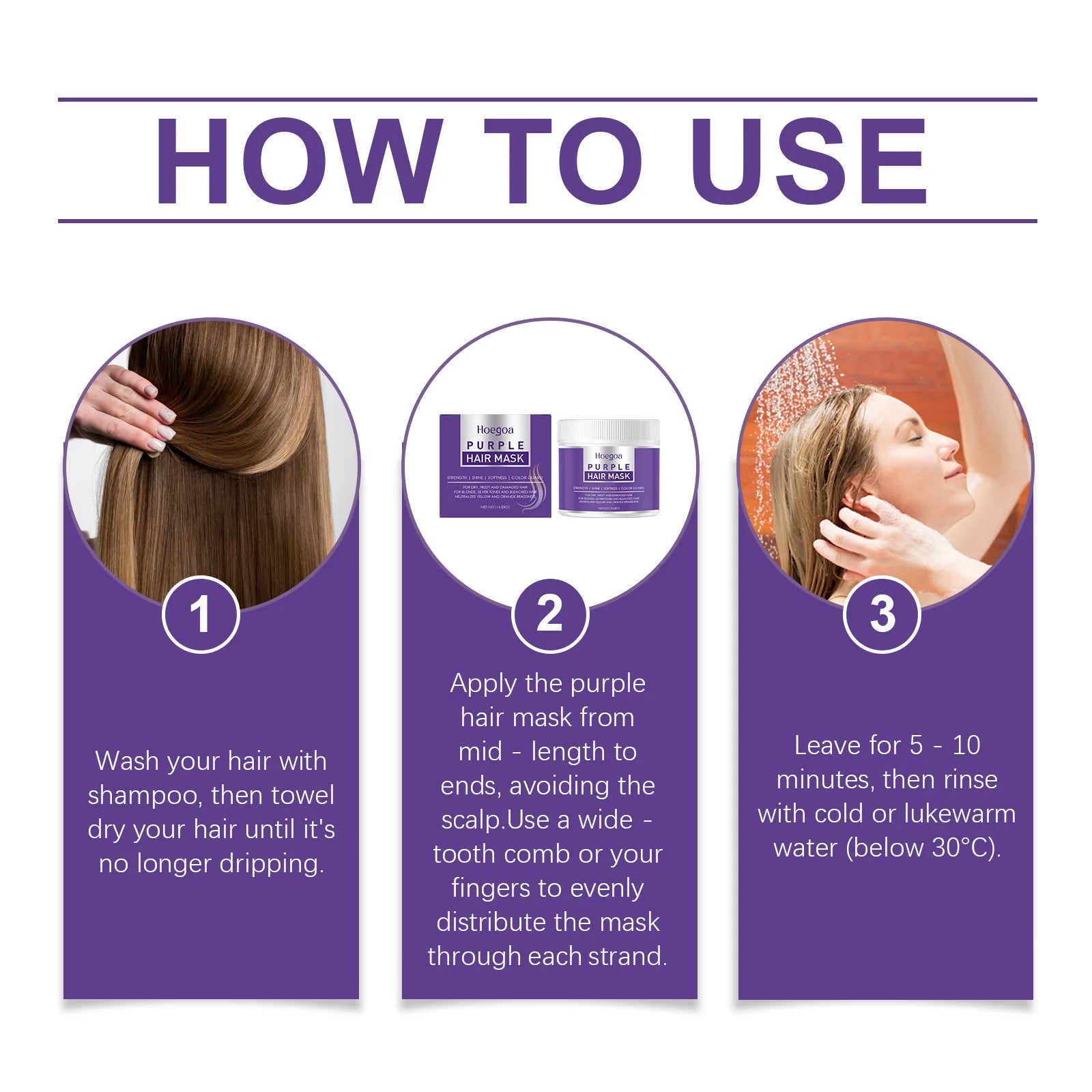 HOEGOA Hair Care Mask Relieve Dryness Repair Damage Eliminate Frizz Nourish Scalp Enhance Resilience Reduce Loss Hair Sooth Mask Oasis Select