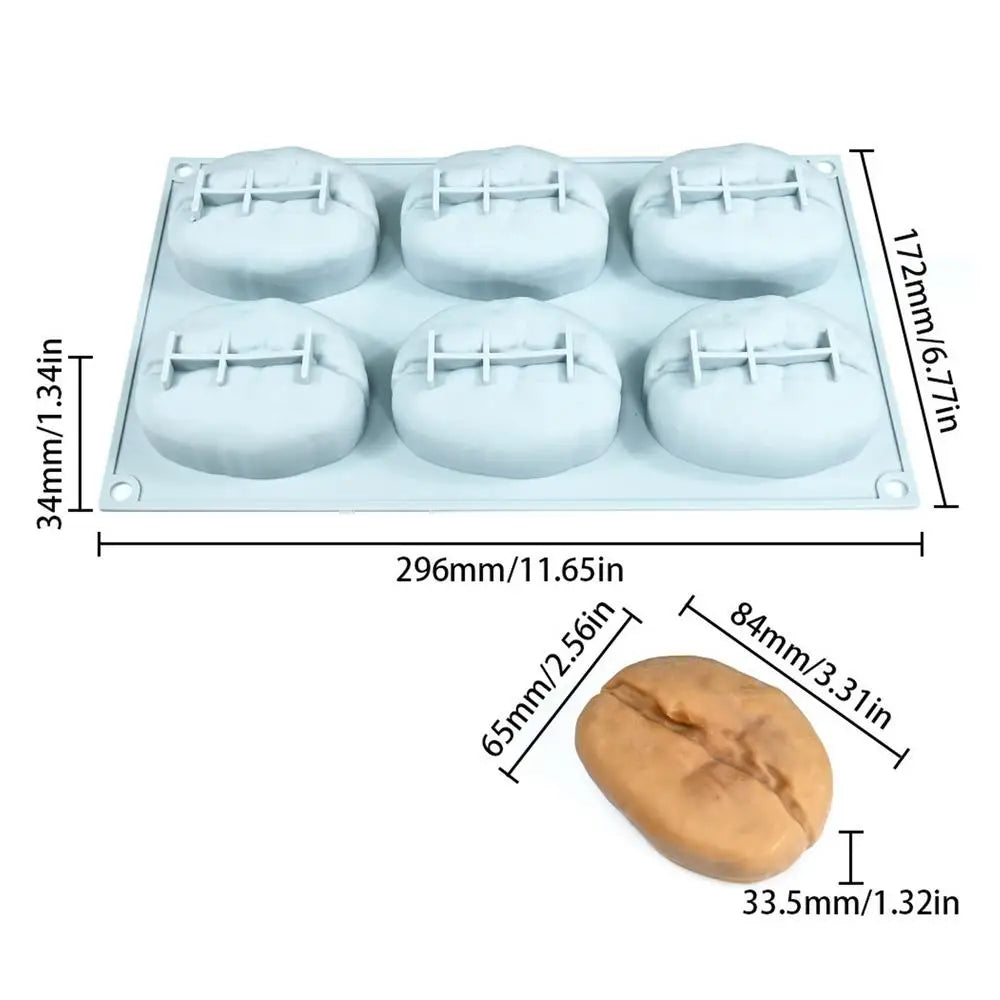 Silicone Baking Molds nut Coffee Bean Mousse Mold DIY Candles Chocolate Ice Mould Kitchen Cake Decor Baking Molds Oasis Select A