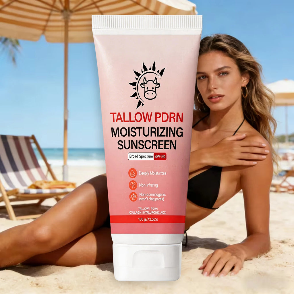 SPF 50 Sunscreen – Tallow PDRN, Collagen, Sensitive Skin SPF Sunscreen Cream Oasis Select