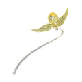 Magic Academy Metal Bookmark with Ornament Golden Snitch Hogwarts Reading Gift Christmas Stocking Book Lover Gift (Silver/Gold) Oasis Select Small - silver